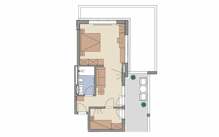 Grundriss Familiensuite Deluxe